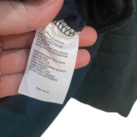 DSG quilted green 3/4 zip medium pockets jacket - Picture 4 of 5